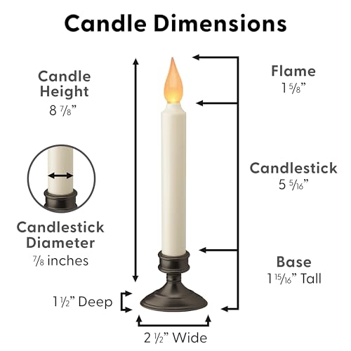 Xodus Innovations FPC1205A-4 Battery Operated Led Window Candle thumb #2