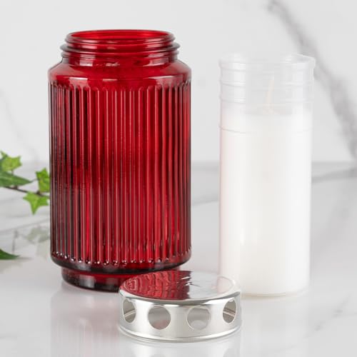 HOFER 10 Stk. Nachfüllungen für Hofer Glas Grabkerze Luna - Das Original | Trauerkerzen | Grablicht, Friedhofskerze | Kerzen für Grabdeko & Grabschmuck