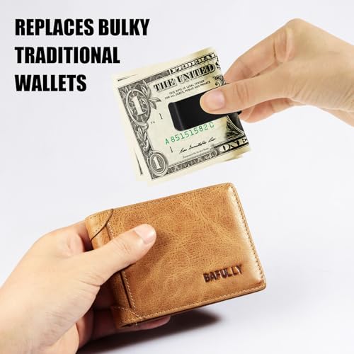 Money Clip, Stainless Steel Cash Clip, Cash and Credit Card Holder, Wallet Clips for Men, Women3