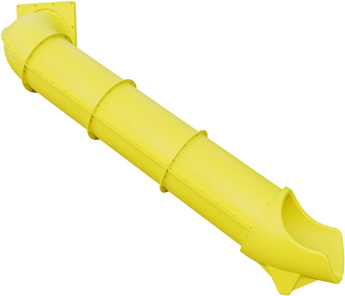 7-Foot Sidewinder Slide for Playsets – Compact, Curvy & Safe Fun | TUSK Strong℠ (Gray)