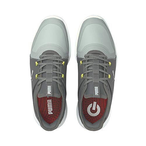 PUMA Puma Men's 194466 Golf Shoe, HIGH Rise Silver-Quiet Shade, 13 UK