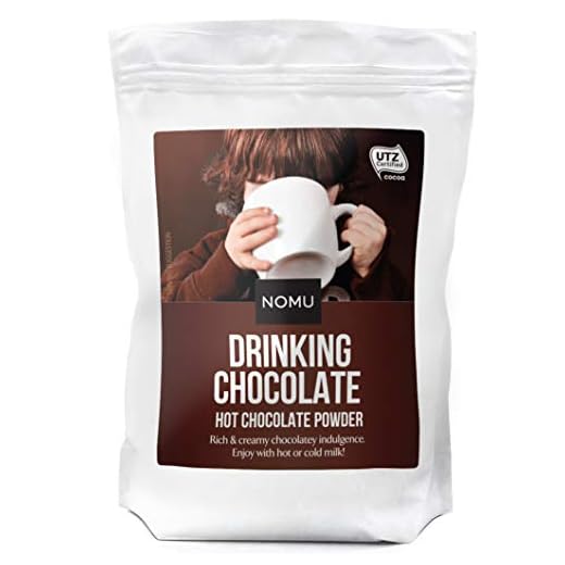 NOMU Hot Chocolate 2.2lb Bulk Bag [45 servings] Rich Creamy Hot Cocoa Powder Mix
