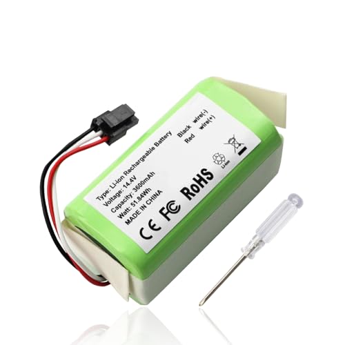 ANTIEE 3600mAh Vacuum Batteria per Qihoo 360 S5 S7 S7 Pro T90 X9 Robot Vacuum Sweeper Aspirapolvere Robot domestico with Tools aspirapolvere home cleaner Aspirapolvere di ricambio Batteria