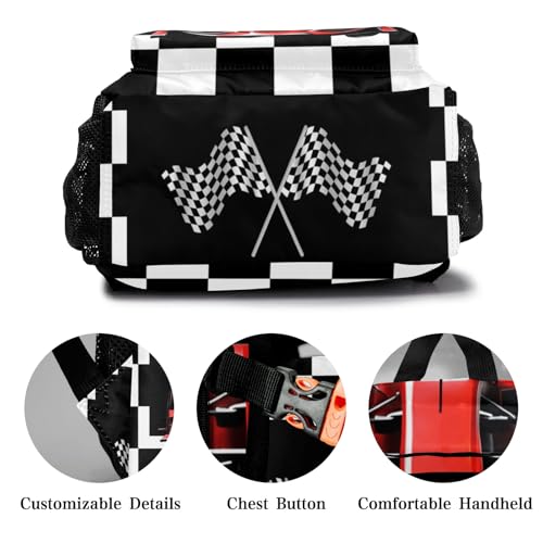 Cool Sport Car Personalized School Backpack for Teen Kid-Boy/Girl Daypack Travel Bookbag4