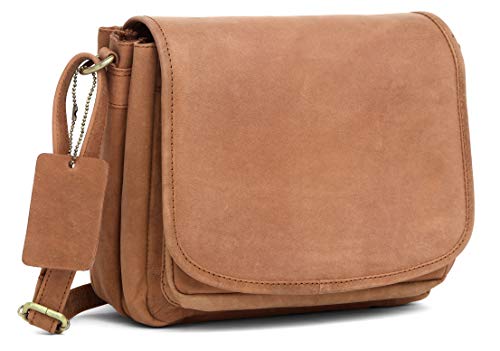 Image of WildHorn Oliva Crossbody Bags for Women-Premium Leather Vintage Fashion Purse with Adjustable Strap