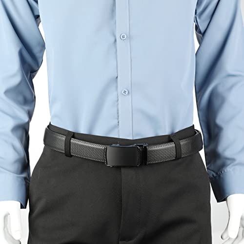 Image of Lavemi Men's Real Leather Ratchet Dress Belt with Automatic Buckle,Elegant Gift Box