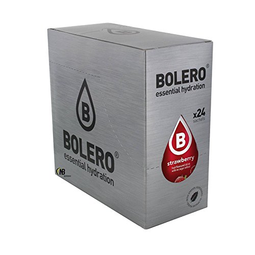 Bolero Drinks 24 bustine da 9 grammi gusto ANGURIA (WATERMELON) - Preparato istantaneo per Bevande con Stevia e Vitamina C e Senza Zucchero
