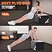 SEWD 3-in-1 Foam Plyometric Box, High Density Exercise Platform, 14-inch Multi-Functional Workout Box with Resistance Bands, Exercise Handle and Ankle Strap.