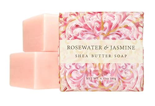 6oz Botanical Shea Butter - 3 Bar Soaps - Rosewater & Jasmine Y