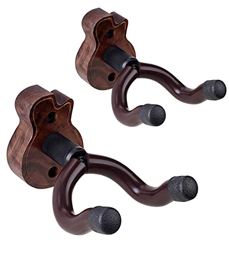 Guitar Wall Hanger Hand Guitar Holder Adjustable Guitar Wall Mount Stand For Acoustic And Electric Guitars Black Walnut #TOP15