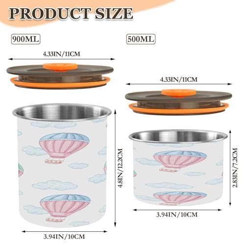 Contenedor hermético de café de acero inoxidable 30 oz miniatura 3