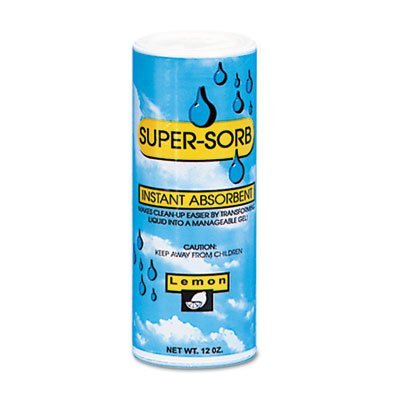 Supersorb Liquid Spills Absorbent, 12-oz. Shaker Can