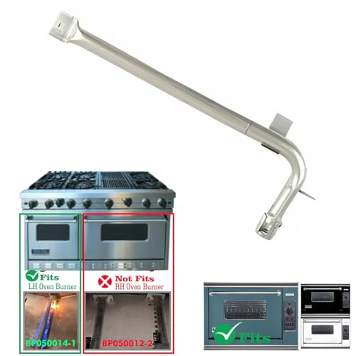 YOUFIRE Burner Tube Gas Replacement Parts for Viking Appliance Oven Burner EVGIC485 VGIC485 VGIC487 VGIS480 VGRC485 VGSO166 VGSS480 Viking Range Parts, Stainless Steel PB050014