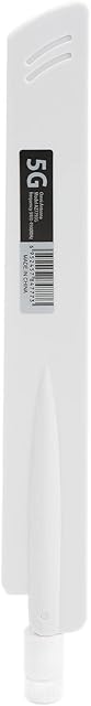 AZ7795G 18dbi High Gain 5G Omnidirectional Modem Router Antenna, SMA Omni Directional Full Band Antenna, 5G Wifi Antenna for Router DTU Wireless Module Smart Home(White)