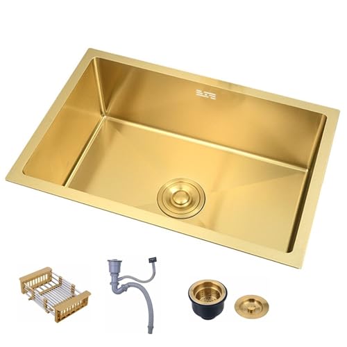 Kitchen Gold 304 XeXX`[ VN o[ JE^[ VO {E VN Lb` rgC A_[JE^[ ʊ oX[ 􂢃VNVN(J[: S[hATCY: 68 x 43 x 21cm)