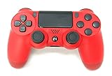 PS4 Controller Chasdi V2 Wireless Bluetooth with USB Cable Compatible with Sony Playstation 4, Windows PC & Android (Red)