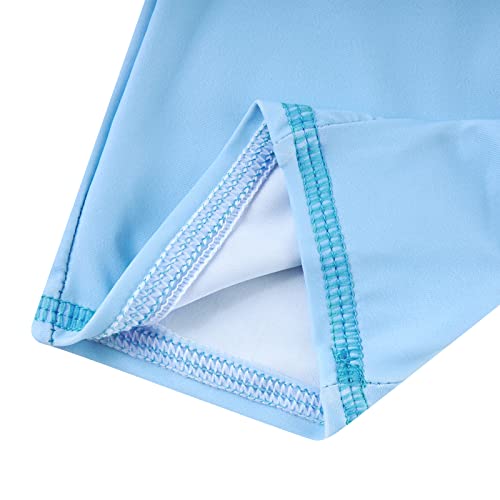 ADUKIDE 6-12 Months Baby Toddler Boys Blue Whale Swimsuit Long Sleeve Zip Rash Guard Beach Sunsuit Swimwear - Thumbnail 6