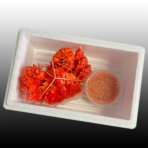 [北海道根室市] [年内配送品(12/21決済分まで)] 花咲かに300g前後〜450g×1尾・いくら醤油漬け100g×1Pセット A-36027[配送月(年明け含む)の指定は不可]