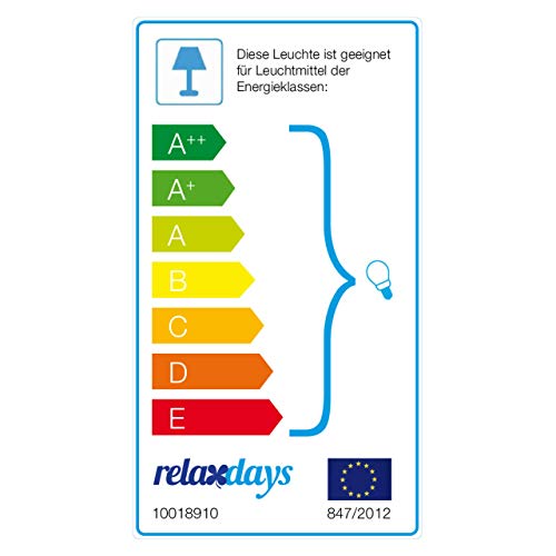 Relaxdays Lampada da Scrivania in Stile Antico