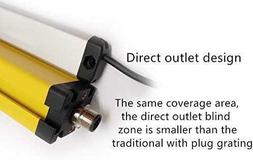 Miniatura 5 de Cortinas de seguridad ultrafinas con sensor de luz, protector de pantalla de seguridad para máquina de perforar y golpear con el haz de 0.787 in