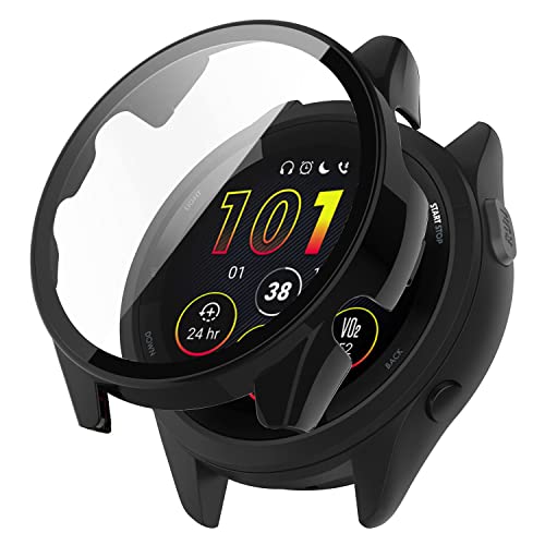 AiMaoo Garmin Forerunner 265 Ή P[X KXtB ی Jo[ d|PCf ̉ ϏՌ h~ ϐFh~ SʃJo[ Sʕی X}[gEHb` Garmin Forerunner 265 (ubN)