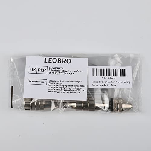 Pin Vise For Resin Casting Molds, Leobro Steel Hand Drill, Resin Drill With 10 Pcs Drill Bit, Precision Hand Drill Tools For Epoxy Resin Arts Crafts, Wood, Clay, Diy Resin Keychain Jewelry Making #TOP7