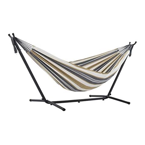 Vivere UHSDO8-25 Double Cotton Hammock with Stand Cover