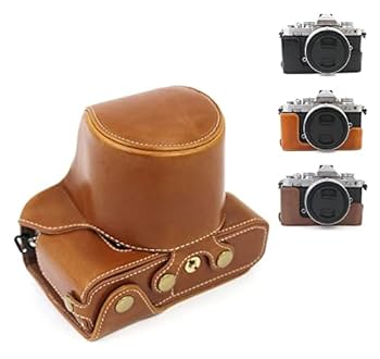 Amazon | 保護ブラウンPUレザーボディカバーカメラケース Nikon