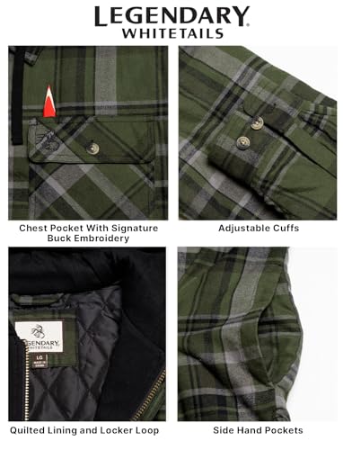 Image of Legendary Whitetails Mens Maplewood Hooded Shirt Jacket