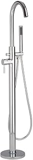 Milano Mirage - Modern Freestanding Bath Shower Mixer Tap Hand Shower Handset - Chrome