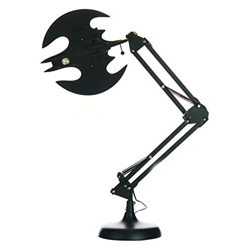 Lámpara flexible Batman Batwing - Producto oficial DC Comics, lámpara de escritorio óptima para oficina y hogar, artículo coleccionable para fans de cómics, alimentado por USB