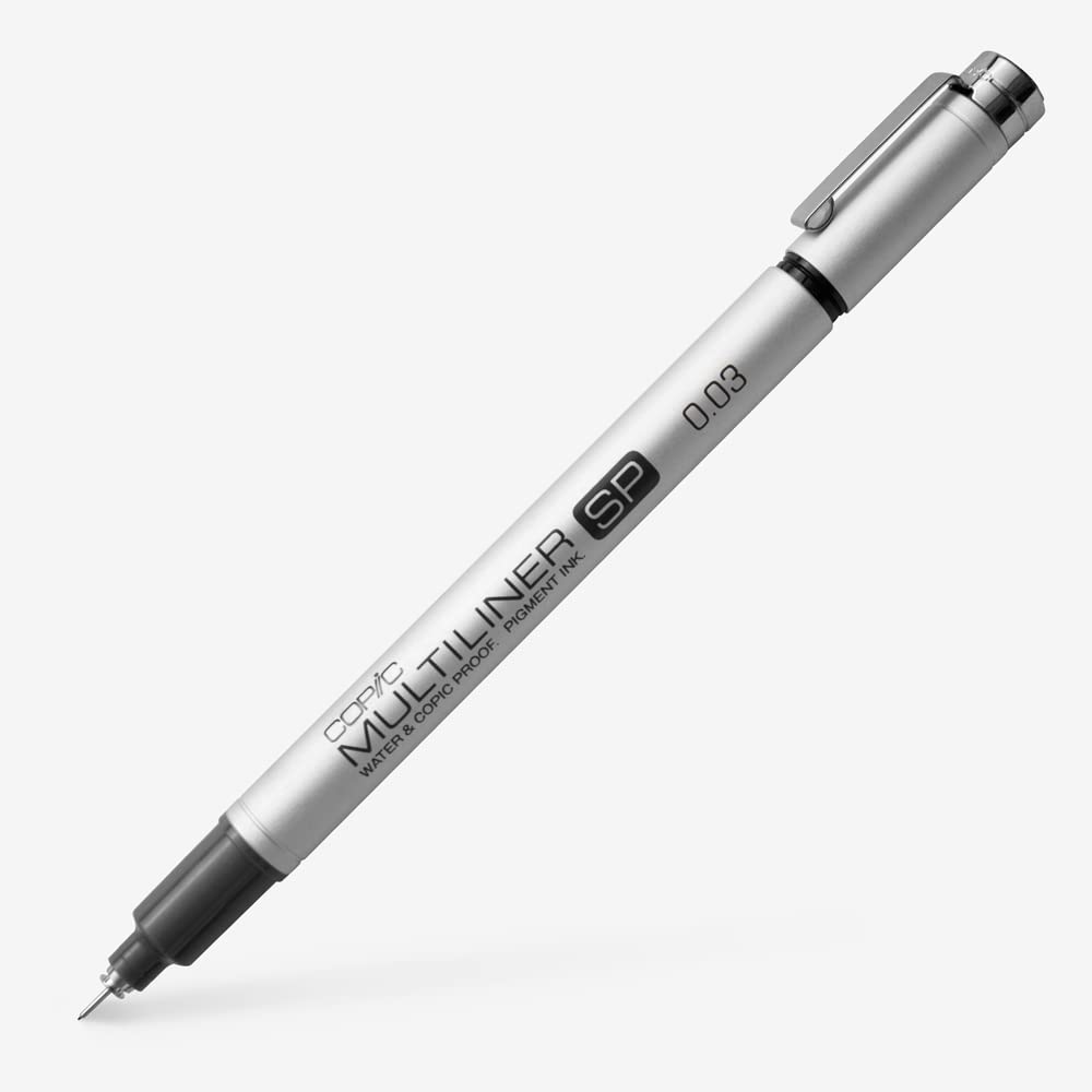 COPIC Multiliner SP Black Pigment Ink Marker SP 0,03mm, Art & Crafts, Colouring, Graphics, Highlighter, Design, Anime, Professional & Beginners, Art Supplies & Colouring Books