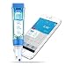 Apera Instruments PC60-Z Bluetooth Multi-Parameter pH/Conductivity/TDS/Salinity/Resistivity Smart Meter Tester Powered by ZenTest Mobile App with Cloud-Based Datalogger