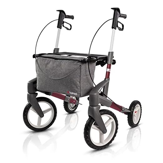 Topro Off-Road 4 Wheel Walker Olympos ATR Rollator Wijnrood