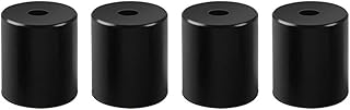 Sunhokey 4PCS Heatbed Silicone Leveling Column 3D Printer Stable Hot Bed Tool Solid Mounts Heat-Resistant Silicone Buffer for 3D Printer (Black, 4 x 18mm Height)