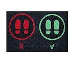 Alfombra desinfectante Calzado - Felpudo Limpia Zapatos para la Entrada, moqueta higienizante (40_x_68_cm)