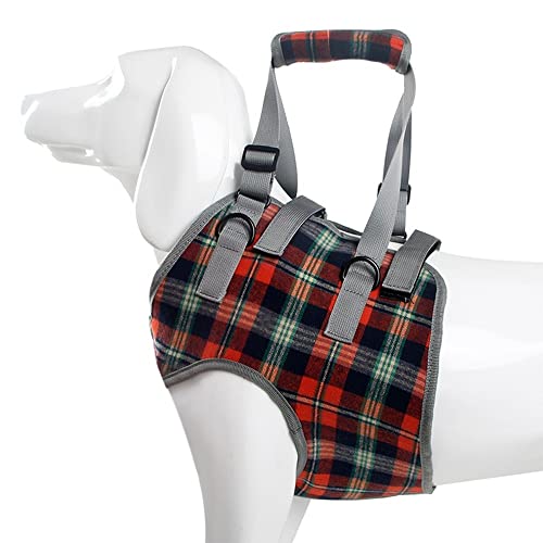 Dog Lift Harness with Handle for Front Legs, Adjustable Straps Support for Old Elderly Disabled Joint Injuries Arthritis Paralysis Walk