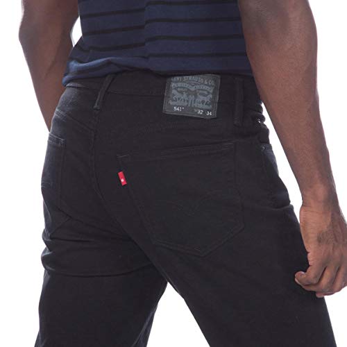 Image of Levi's Men's Big and Tall 541 Athletic Fit Stretch Jean, Cholla Black Overdye - All Seasons Tech, 58W x 30L