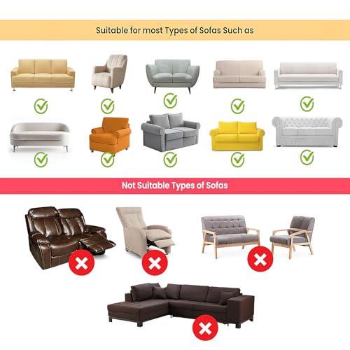 Image of Amazon Basics - Velvet Quilted Sofa Armrest - Set of 2 | Multi-Layered Fabric | 70cm x 70cm | 350 GSM | Color - Brown