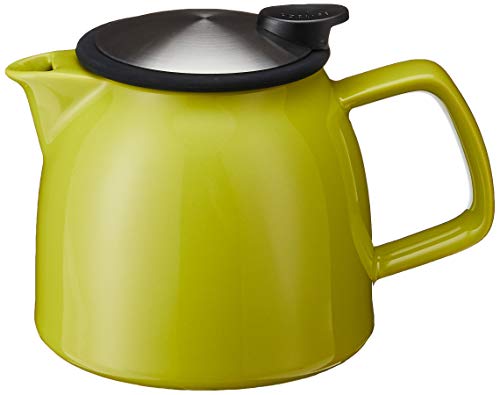 Crazy Deals FORLIFE Bell Ceramic Teapot with Basket Infuser, 26-Ounce/770ml, Lime