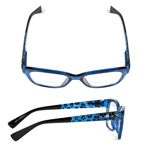 Ysorrisox Bifocal Reading Glasses For Women 3 Pack Include 1 Bifocal Sunglasses,Flower Printing Pattern Reader Glasses #TOP7