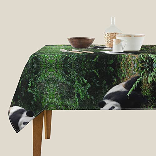 Nappe carrée panda anti-tache et imperméable pour table propre sans effort - 5