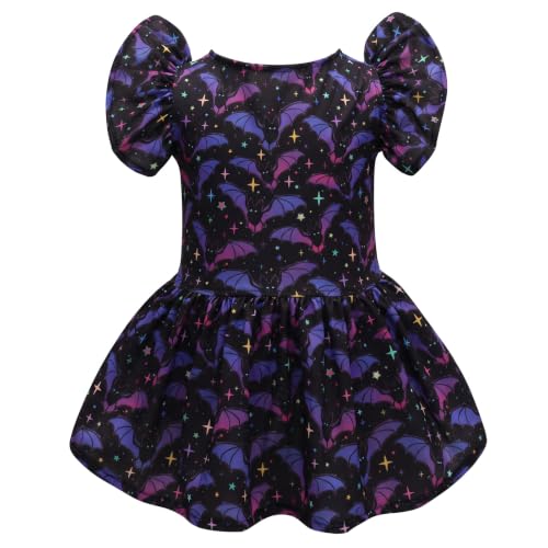 Image of CuteBone Frilly Dog Dress Princess Puppy Halloween Dresses with Ruffled Sleeves Cat Clothes Outfit for Small Dogs Girl Pet Apparel FX22M