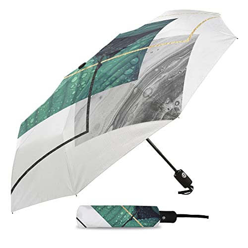 Walnut Marble Tropical Plant Simple Summer Umbrella For Outdoor Fully-Automatic Eight Strands Umbrellas #TOP1