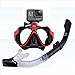 Maska do snorkelingu zestaw rurek do rurki maska do nurkowania Anti-Fog pływanie okulary do nurkowania rurka do nurkowania do podwodnej kamery sportowej,Red
