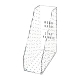 Deflecto Desklarity Magazine File Holder, Desk Accessories, Humble Beginnings, Acrylic, Clear, 9.3'W x 11.6'H x 4.1'D (81494)