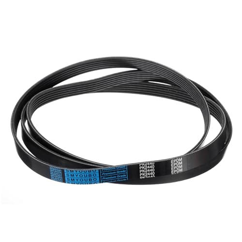 sourcing map 6K961/6PK2440 Serpentine Belt 6 Ribs 2440mm Length x 21mm Width x 5mm Height, EPDM Poly V Belt, Multi Wedge Micro V Belt for Vehicle