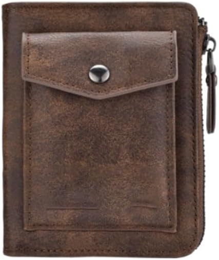 VIDI PU Leather Vertical Wallet Simple Coin Purse Men's Short