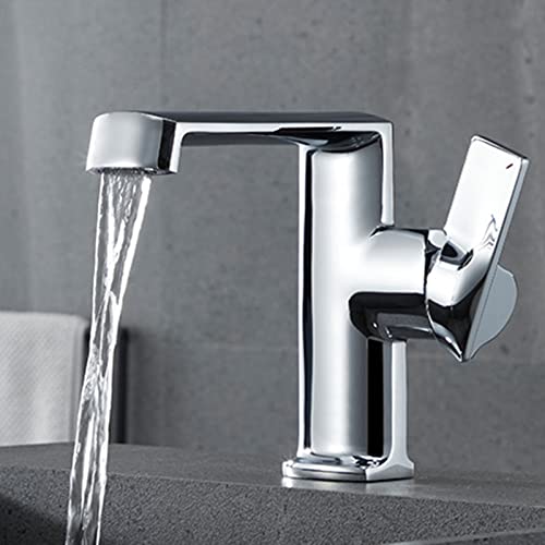 Robinet de lavabo cascade en laiton contre les fuites et le calcaire en salle de bain