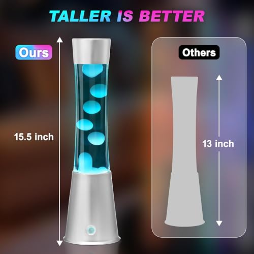 Besight Lampe à Mouvement Liquide Grande 40cm avec 17 Changements de Couleur et Télécommande pour Enfants et Adultes Veilleuse de Table Chambre Bureau Décoration Cadeau d'Anniversaire et de Noël – vue 2